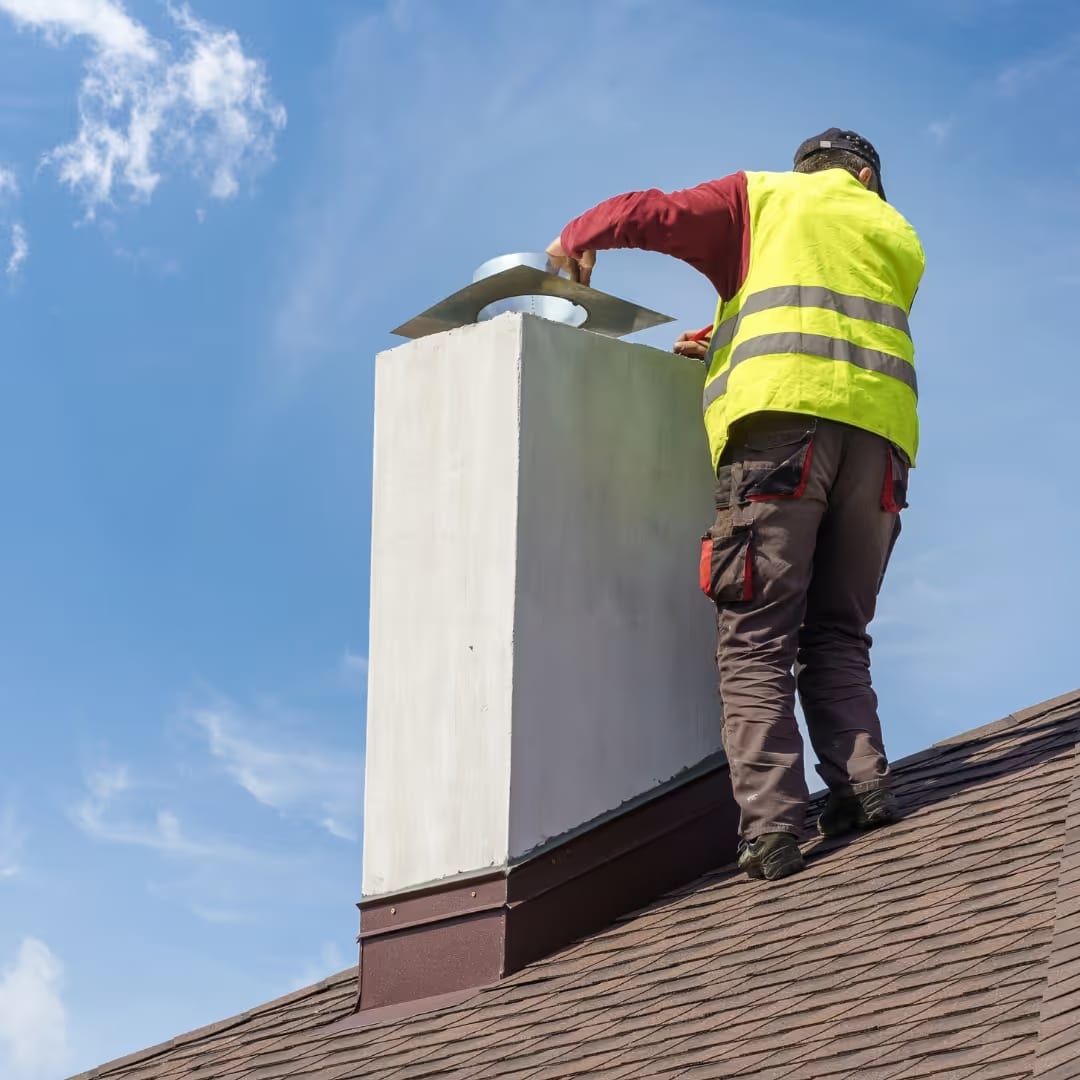 Chimney Inspector checking flue in Sonora, CA